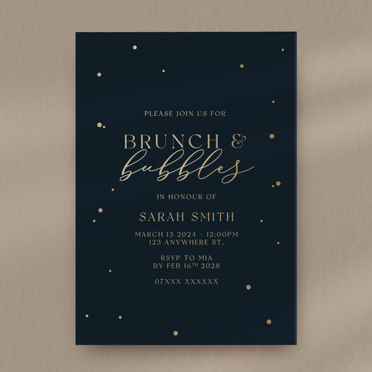 Brunch & Bubbles Invitation