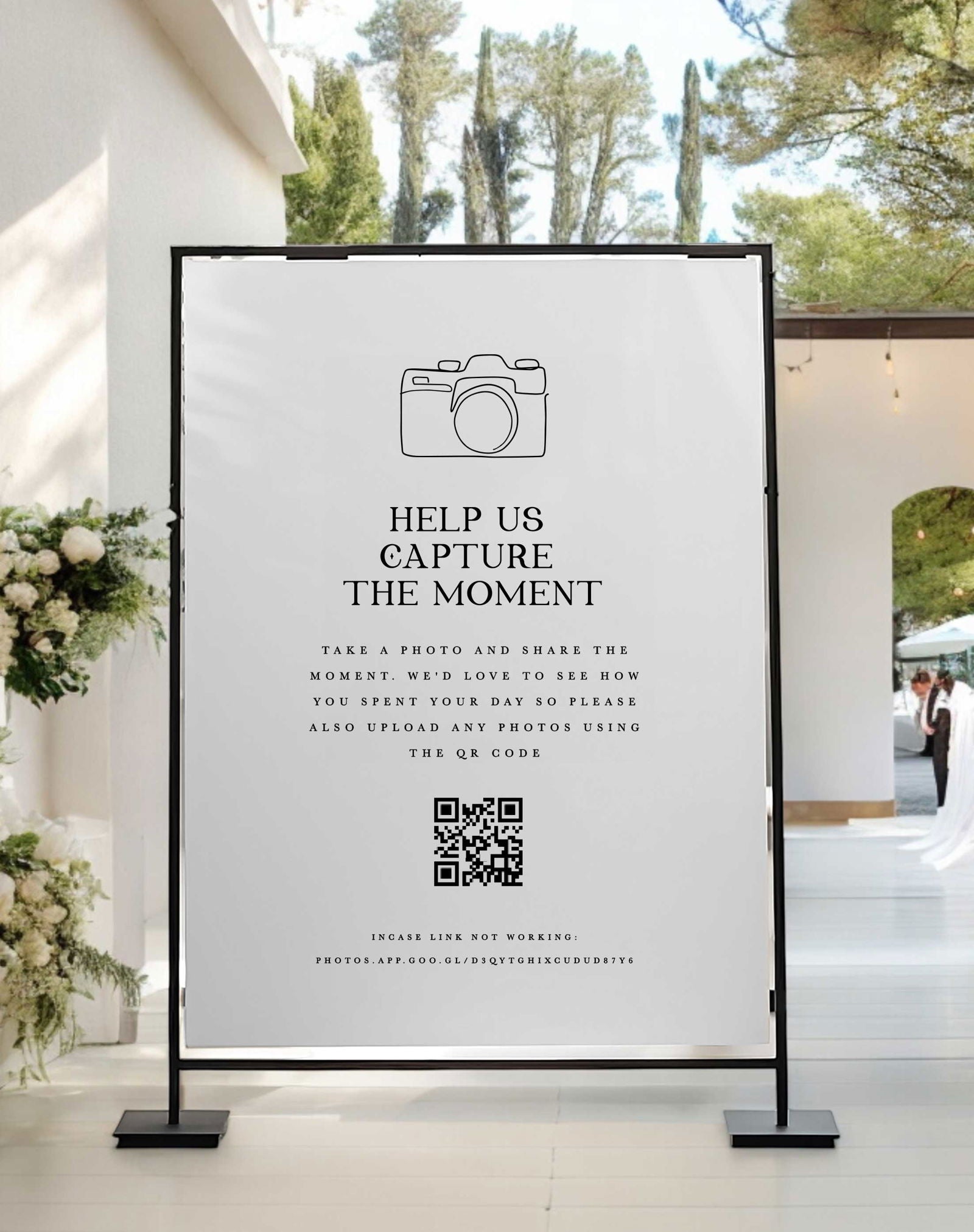 Capture The Moment Sign - Ivy and Gold Wedding Stationery