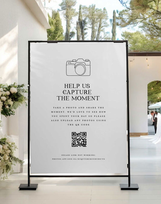 Capture The Moment Sign - Ivy and Gold Wedding Stationery