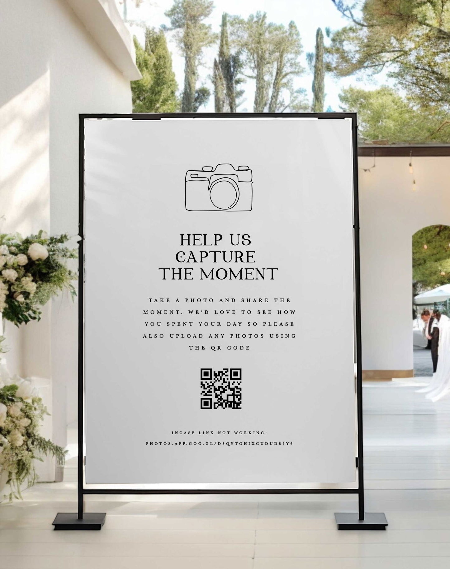 Capture The Moment Sign - Ivy and Gold Wedding Stationery