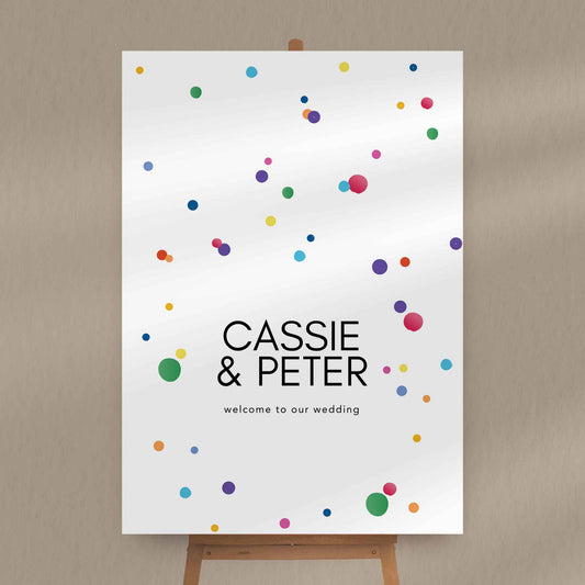Cassie Wedding Welcome Sign