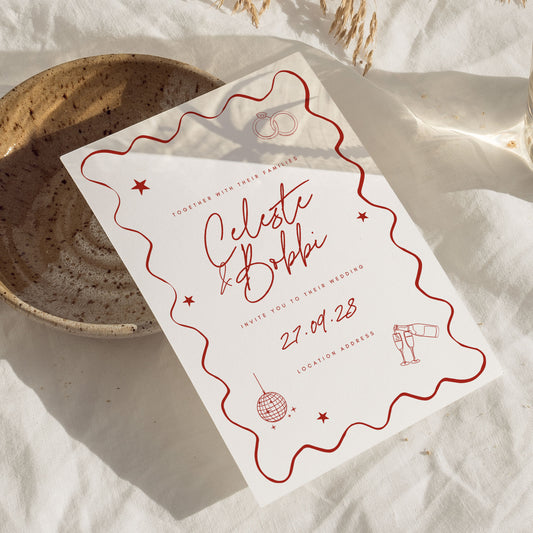 Celeste Whimsical Wedding Invitations