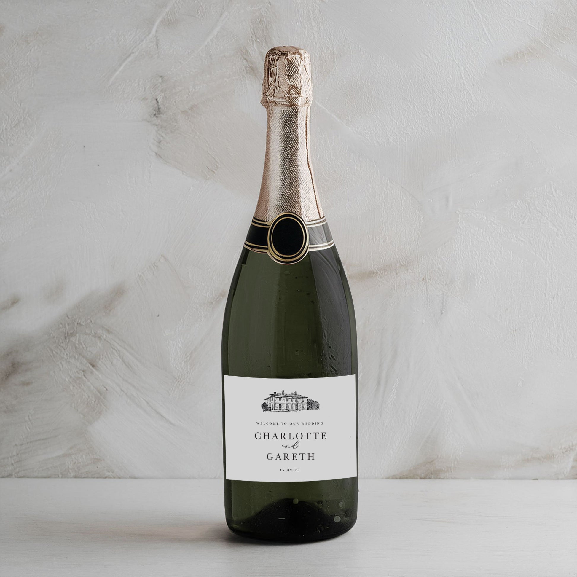 Charlotte-Venue-Illustration-Wedding Bottle Label