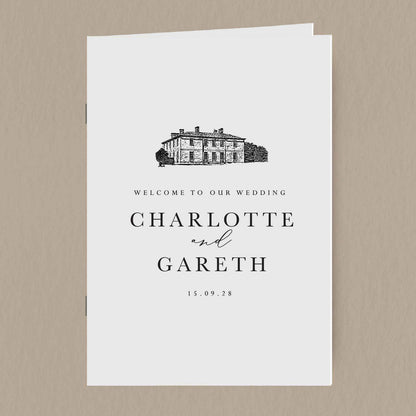 Charlotte Order Of Service - Ivy and Gold Wedding Stationery