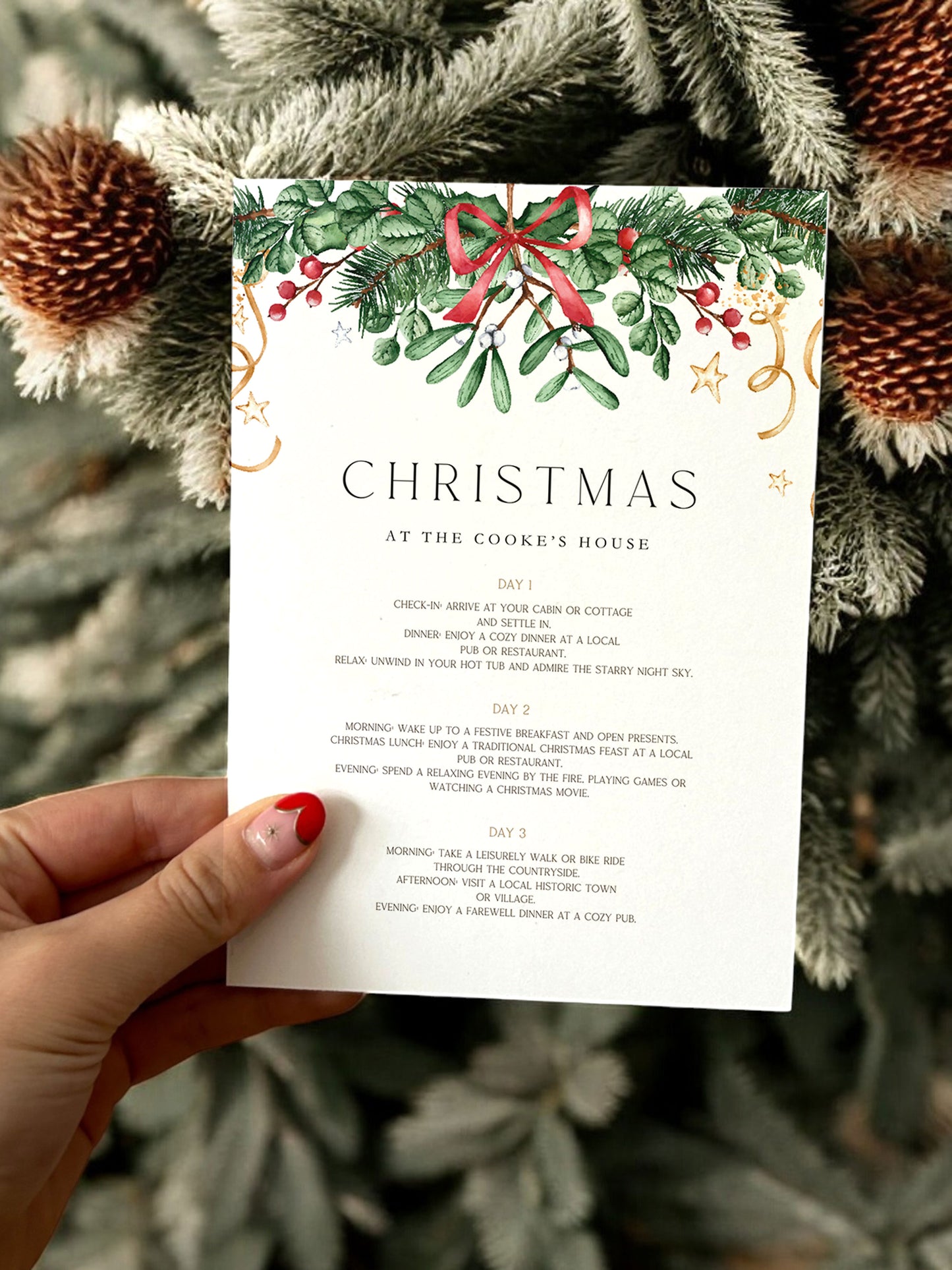 Christmas Garland Party Itinerary