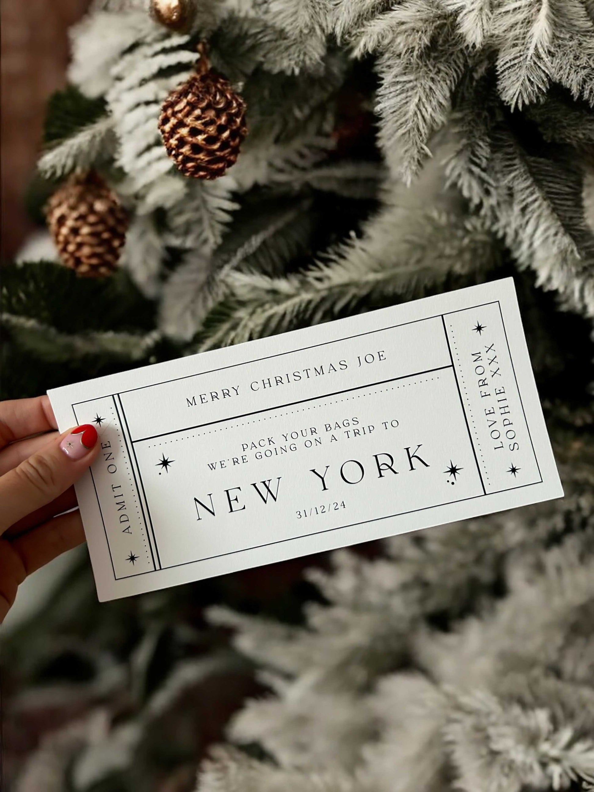 Christmas Gift - Personalised Voucher - Ivy and Gold Wedding Stationery