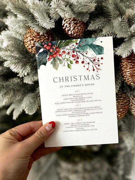 Christmas Party Itinerary | Clemmie