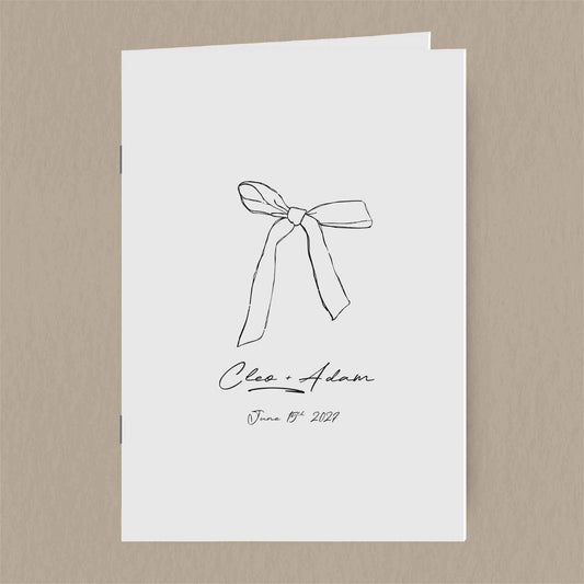 Cleo Order Of Service - Ivy and Gold Wedding Stationery