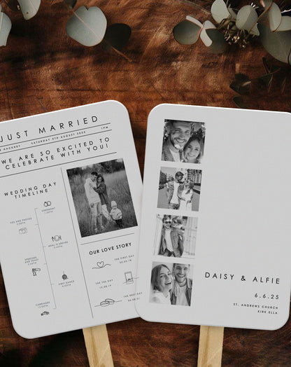 Daisy | Photo Booth Wedding Order Of Service - Ivy and Gold Wedding Stationery