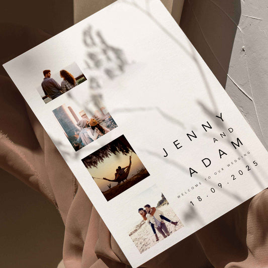 Daisy Photo Strip Wedding Save The Date