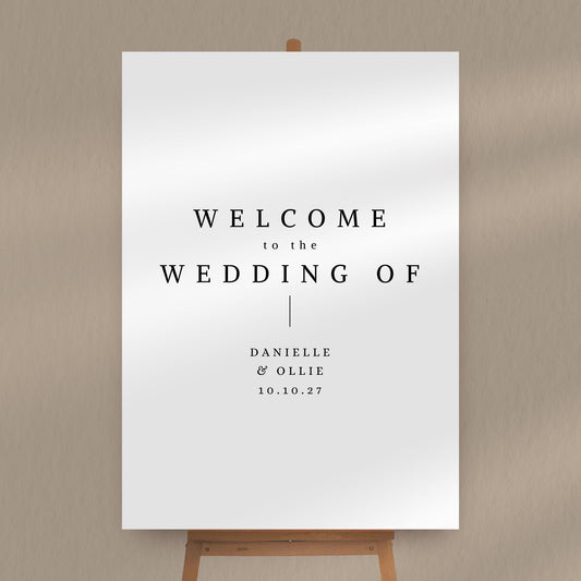 Danielle Welcome Sign