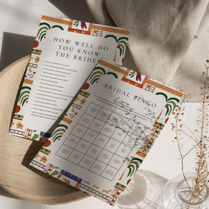 Darcy Tropical Invitation & Itinerary Digital Template Set