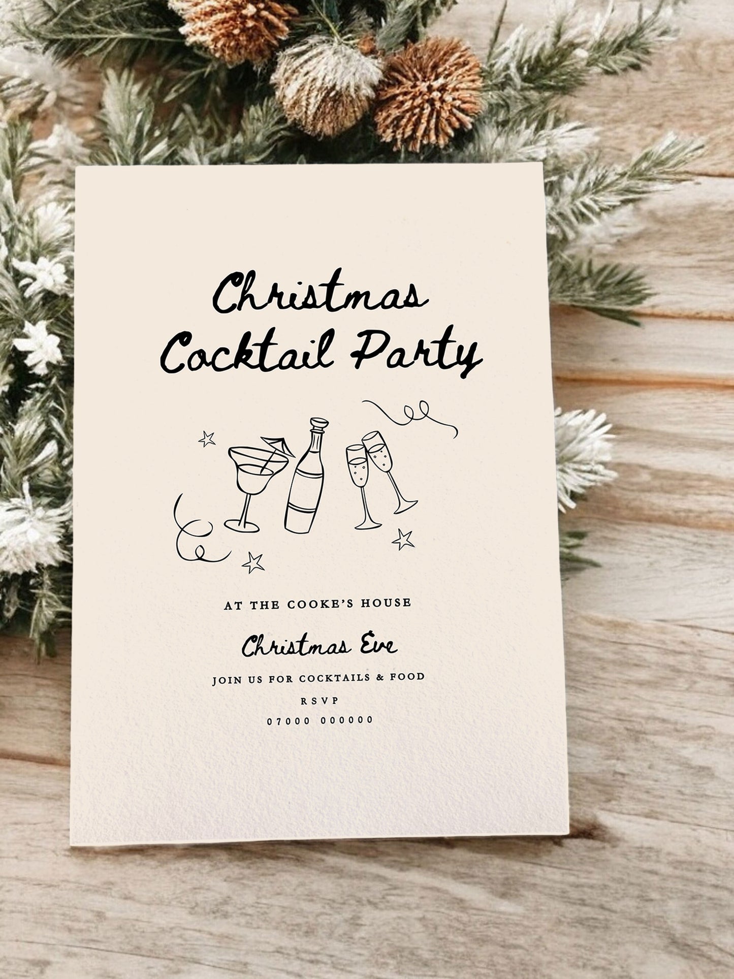 Christmas Cocktail Party Invitation