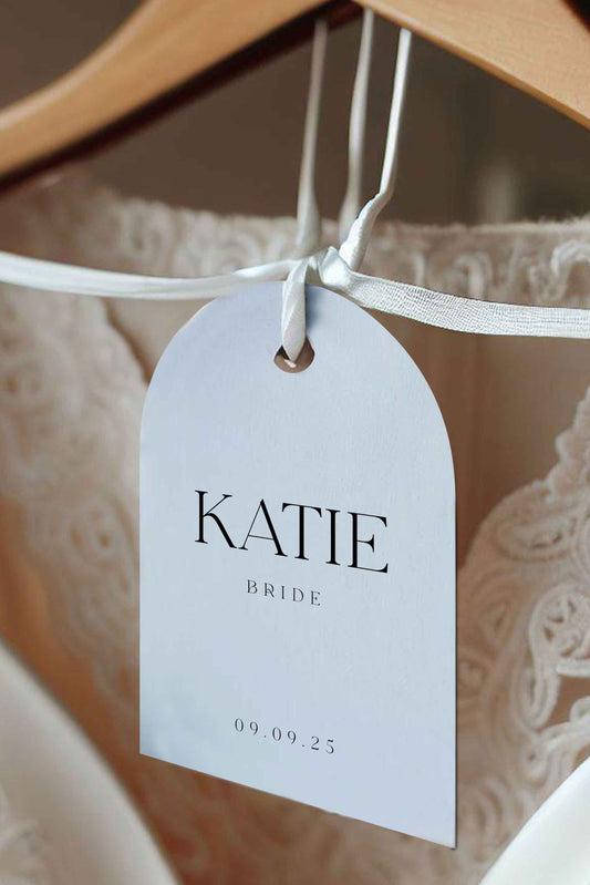 Bridal Party Dress Hanger Tags - Ivy and Gold Wedding Stationery