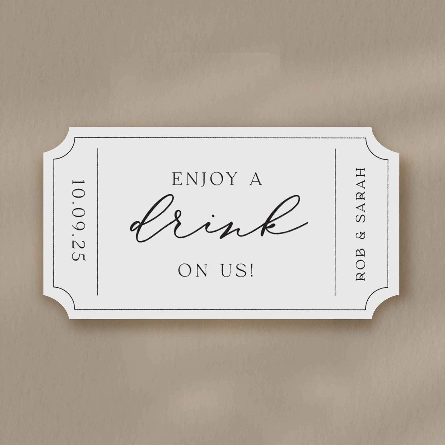 Drinks Tokens - Ivy and Gold Wedding Stationery