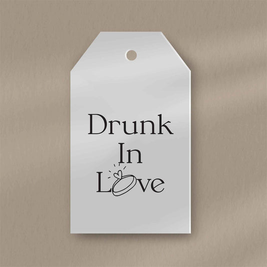 Drunk In Love Favour Tags - Ivy and Gold Wedding Stationery