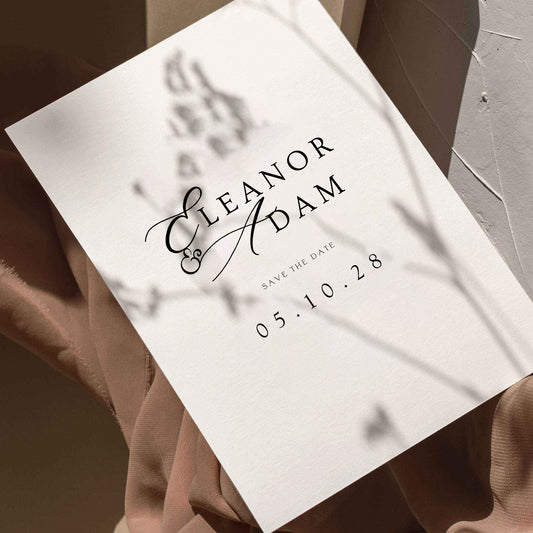 Eleanor Timeless Wedding Save The Date