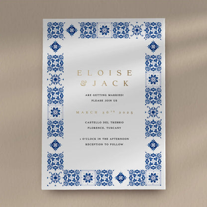 Day Invitation Sample  Ivy and Gold Wedding Stationery Eloise  