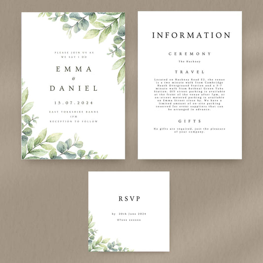 Emma Invitation Pack