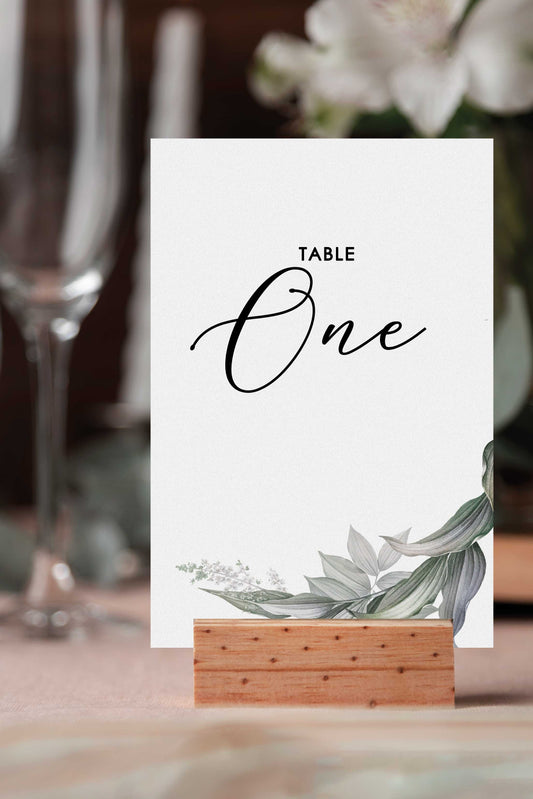 Emma | Foliage Wedding Table Number - Ivy and Gold Wedding Stationery