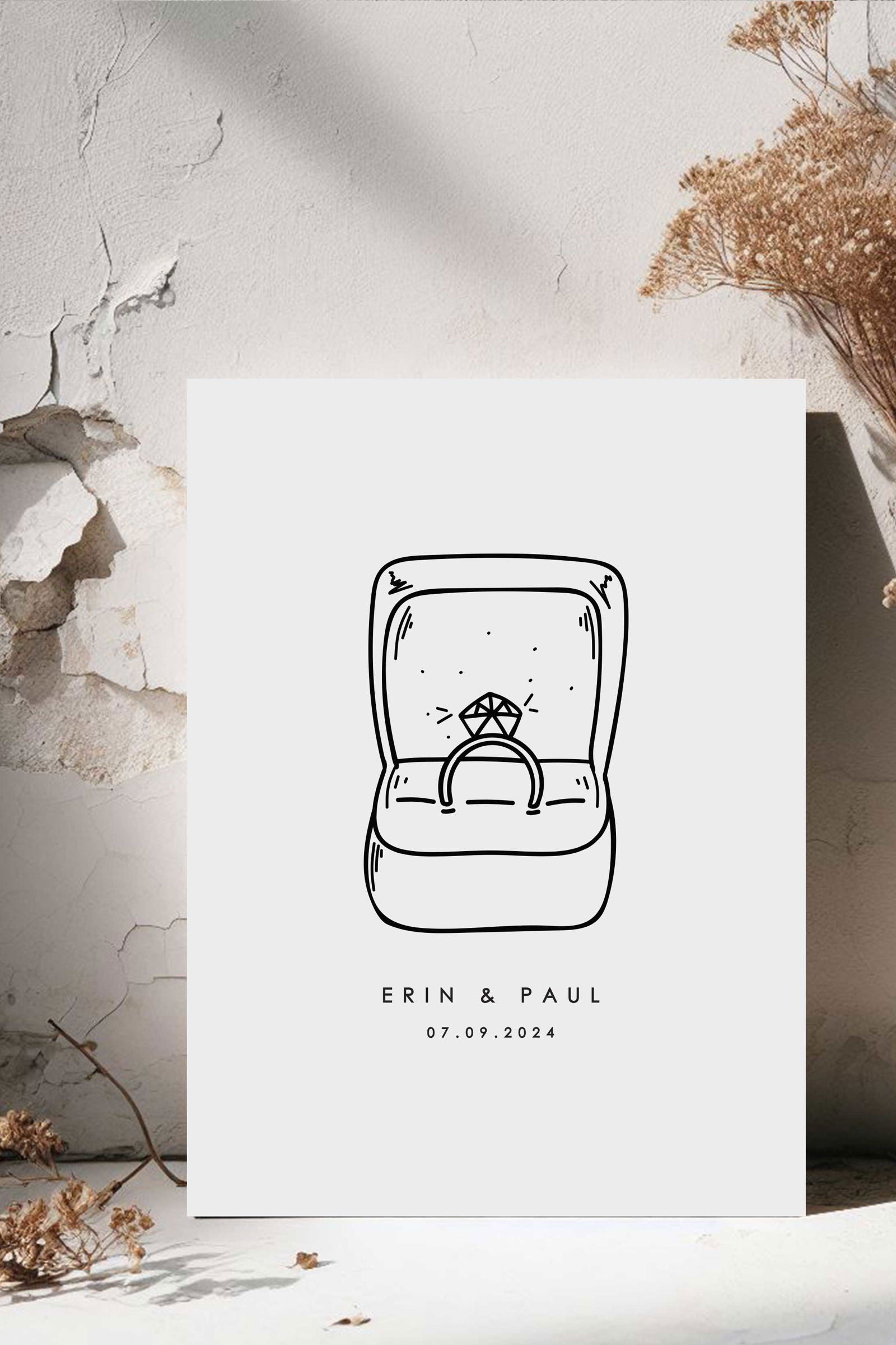 Engagement Ring - Ivy and Gold Wedding Stationery