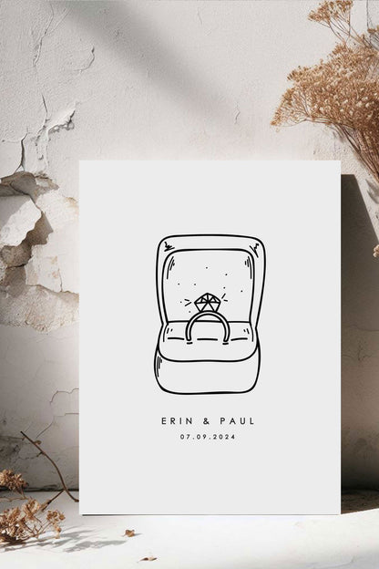 Engagement Ring - Ivy and Gold Wedding Stationery