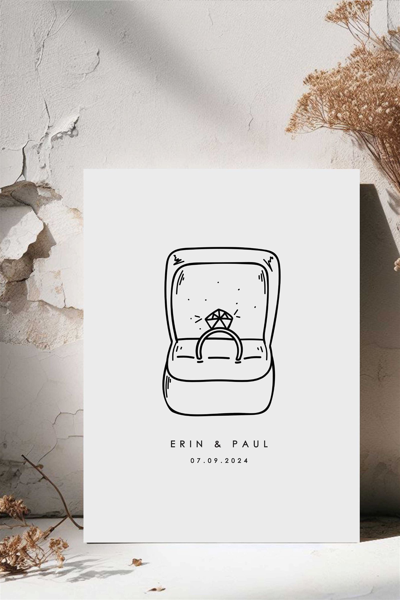 Engagement Ring - Ivy and Gold Wedding Stationery