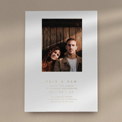 Day Invitation Sample  Ivy and Gold Wedding Stationery Erin  