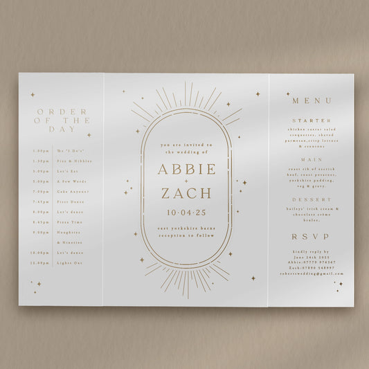 Abbie Gatefold Invitation