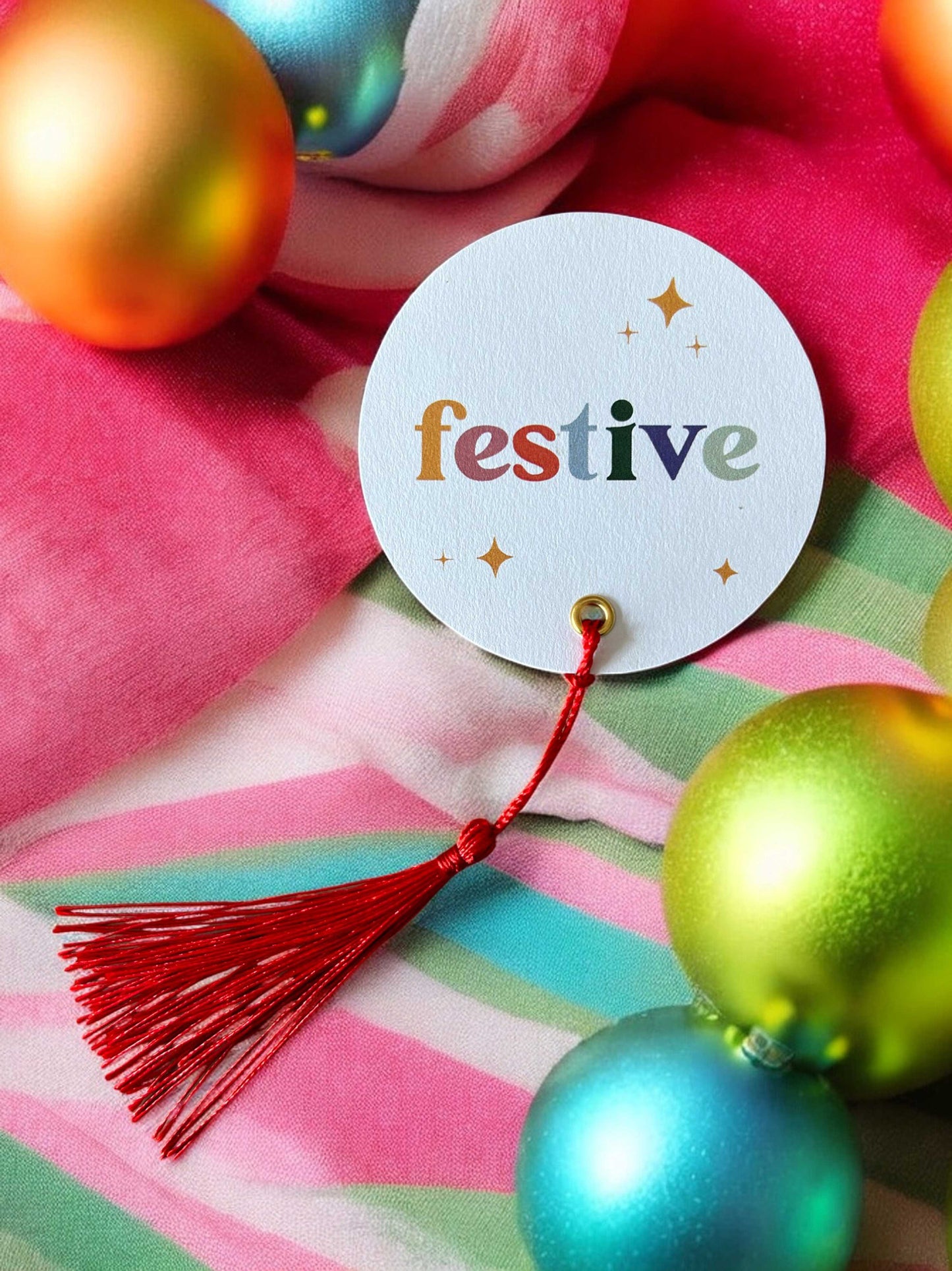 Bright Festive Place Cards | Digital Template