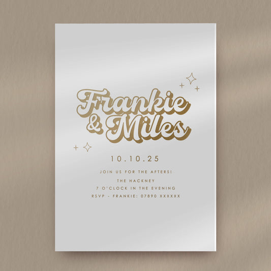 Frankie Evening Invitation
