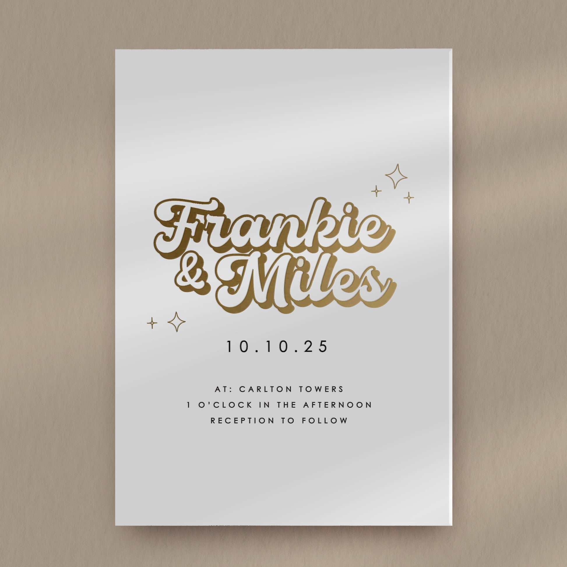 Day Invitation Sample  Ivy and Gold Wedding Stationery Frankie  