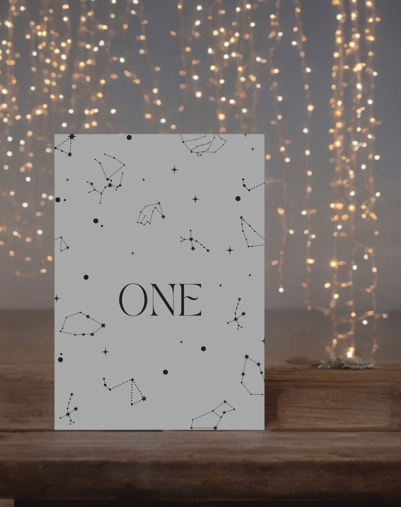 Freya | Constellation Table Number - Ivy and Gold Wedding Stationery