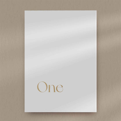 Gianna | Minimalist Table Number - Ivy and Gold Wedding Stationery