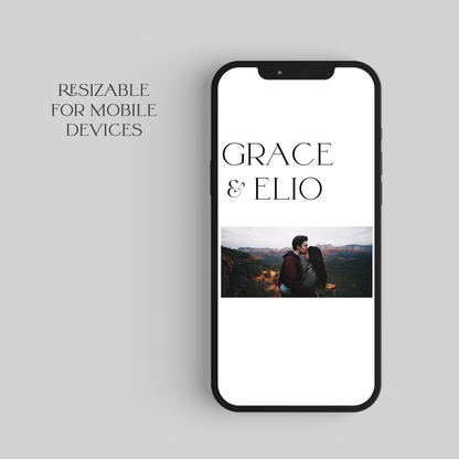 Grace Wedding Website Template - Ivy and Gold Wedding Stationery