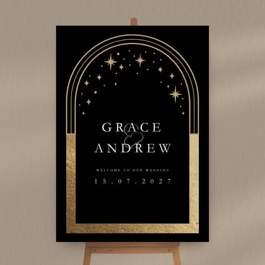 Grace Celestial Welcome Sign
