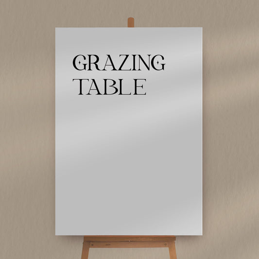 Grazing Table Sign
