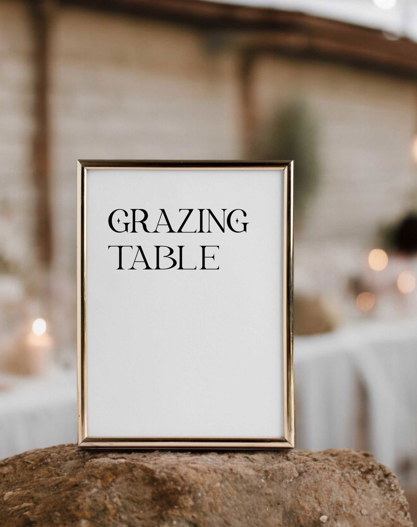 Grazing Table Sign - Ivy and Gold Wedding Stationery