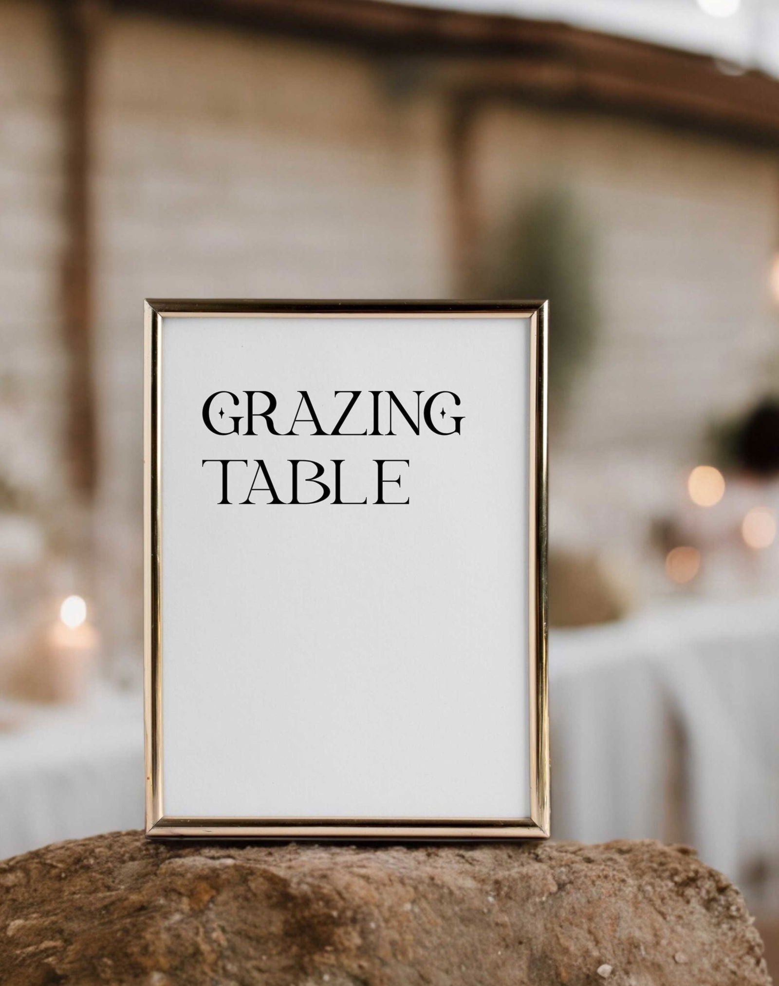 Grazing Table Sign - Ivy and Gold Wedding Stationery