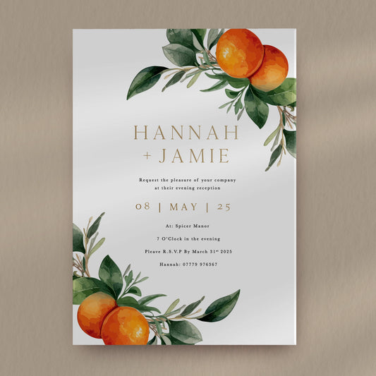 Hannah Evening Invitation