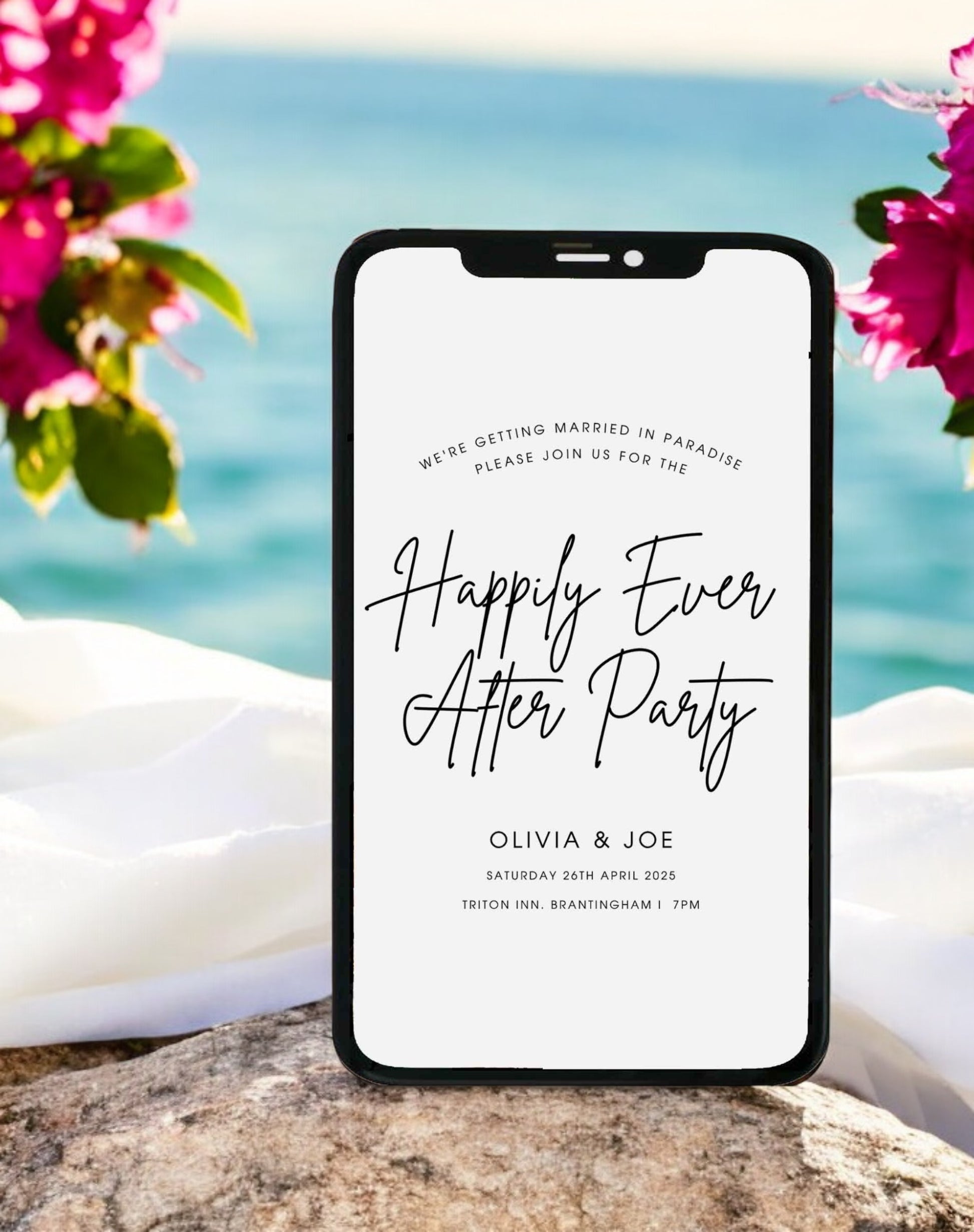 Happily Ever After Reception Invitation - Ivy and Gold Wedding Stationery