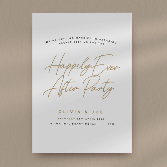 Happily Ever After Reception Invitation