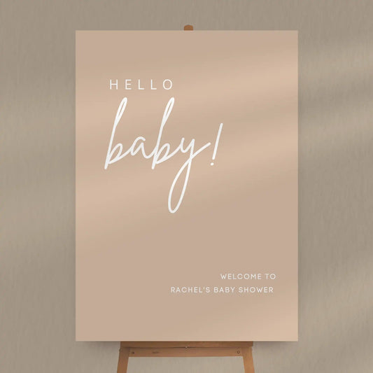 Hello Baby Shower Sign