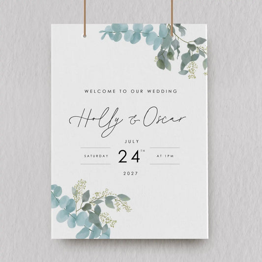 Holly Welcome Sign