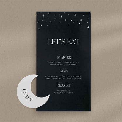Indy Menu - Ivy and Gold Wedding Stationery