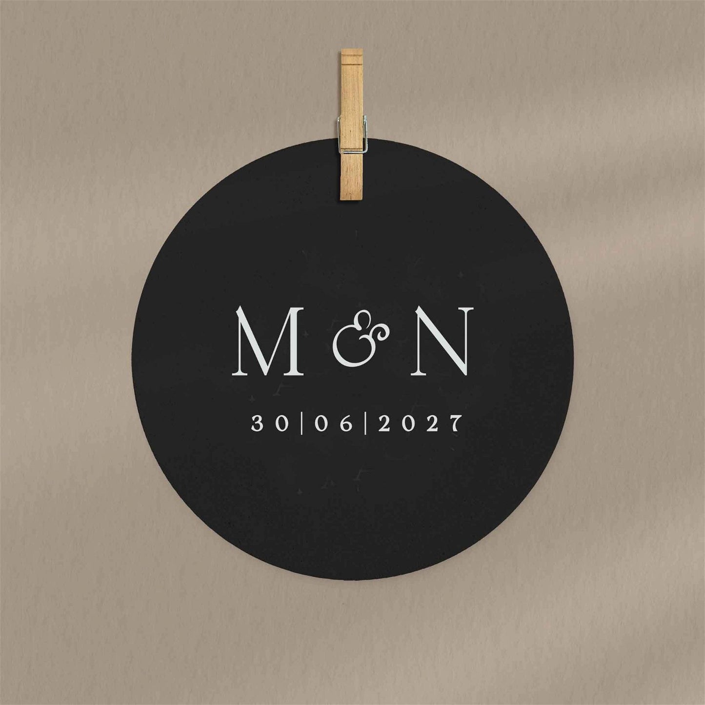 Initials Favour Tags - Ivy and Gold Wedding Stationery