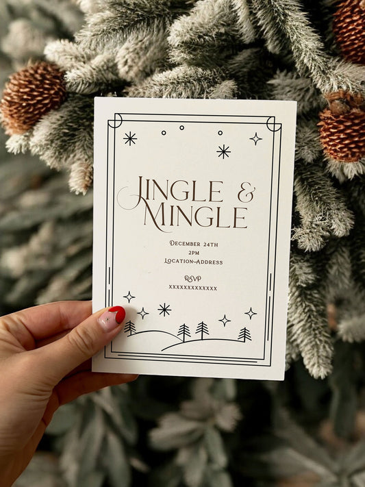 Jingle & Mingle Christmas Party Invitation