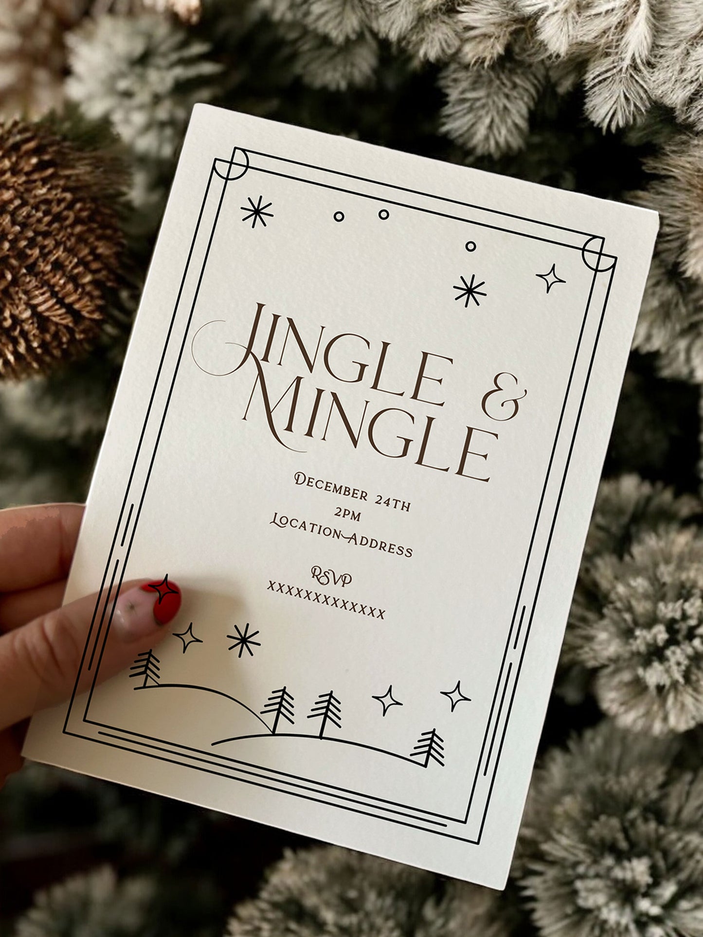 Jingle & Mingle Christmas Party Invitation