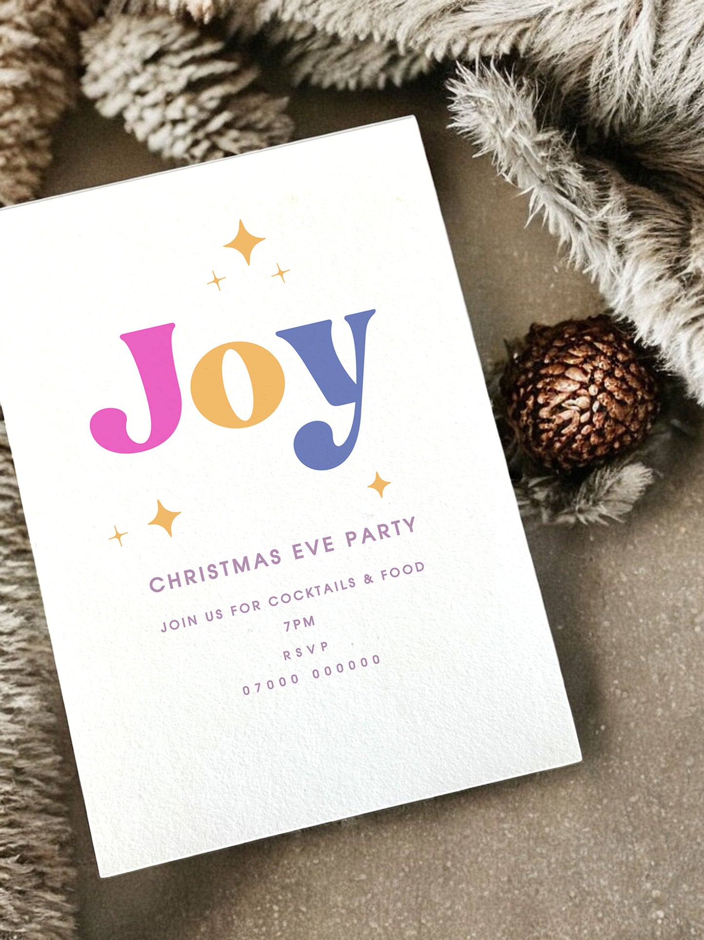 Joy Christmas Party Invitation