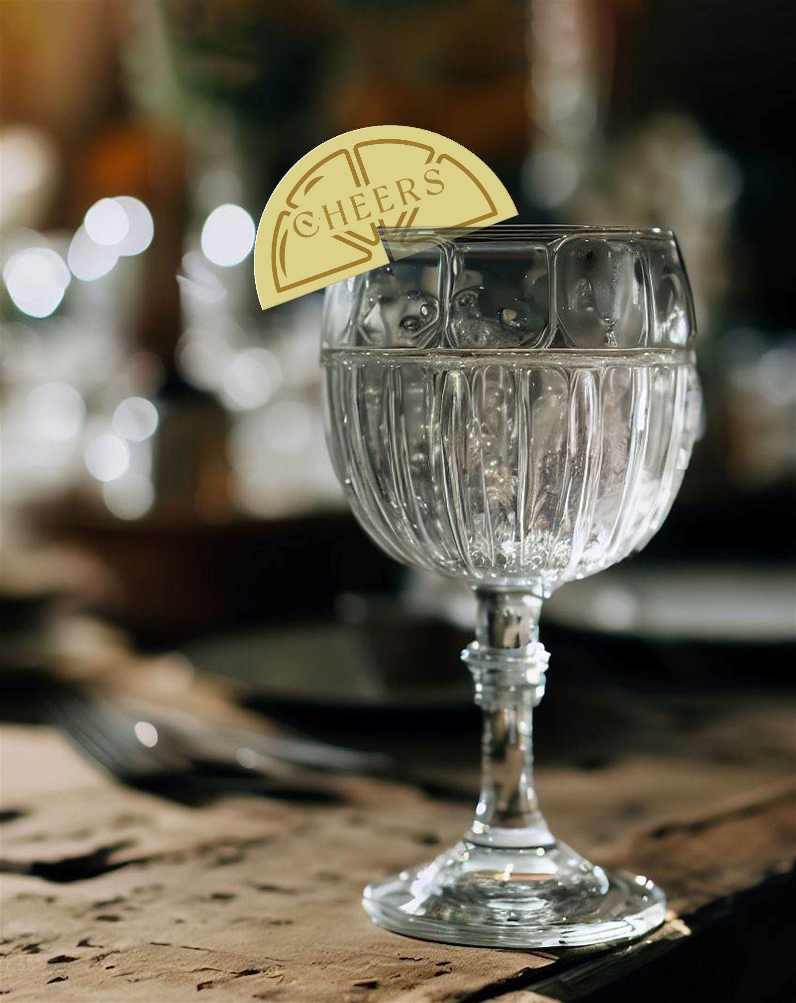 Lemon Place Card - Ivy and Gold Wedding Stationery